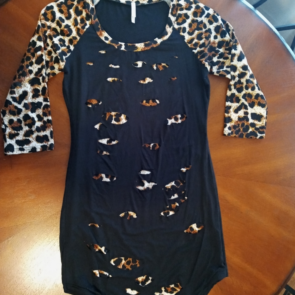 Sdl dress  leopard print